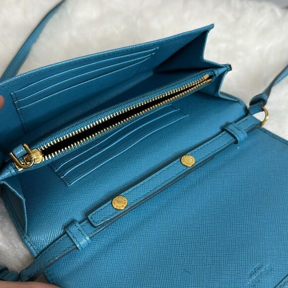 💯Authentic Prada Safiano Wallet on Strap🍀 - Picture 11 of 14